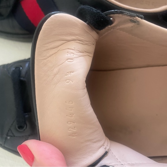 GUCCI MEN'S ACE SNEAKER WITH EMBROIDERY 9.5=US10 - Picture 7 of 12